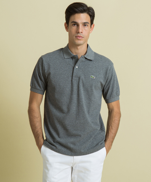 LACOSTE（ラコステ）の「『L1264』定番半袖ポロシャツ（杢糸）（ポロシャツ・メンズ・ウィート/オレンジ/スカイブルー/ミックスグレー/プラム/ダークブルー/ライトグリーン/ピンク/ライトグレー/クリアイエロー/グリーン/コーラル/クリアブルー/マスタード/チャコールグレー/霜降りグレー/エメラルド/グレー/ベージュ/ライトブルー/セージグリーン/ネイビー/ローズ/ミント/ブルー/サックスブルー/ロイヤルブルー/ラベンダー/ダークアッシュ/グレイッシュブルー/ブルーグレー/オリーブ/インディゴブルー/ブルーグラス/ブラックミックス/ダークインディゴブルー/ストーン/コバルトブルー/ライトブルーグレー/チャコールアッシュ/アッシュグレー・3/5/2/4/6）」の8枚目の写真