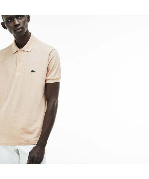 LACOSTE（ラコステ）の「『L1264』定番半袖ポロシャツ（杢糸）（ポロシャツ・メンズ・ウィート/オレンジ/スカイブルー/ミックスグレー/プラム/ダークブルー/ライトグリーン/ピンク/ライトグレー/クリアイエロー/グリーン/コーラル/クリアブルー/マスタード/チャコールグレー/霜降りグレー/エメラルド/グレー/ベージュ/ライトブルー/セージグリーン/ネイビー/ローズ/ミント/ブルー/サックスブルー/ロイヤルブルー/ラベンダー/ダークアッシュ/グレイッシュブルー/ブルーグレー/オリーブ/インディゴブルー/ブルーグラス/ブラックミックス/ダークインディゴブルー/ストーン/コバルトブルー/ライトブルーグレー/チャコールアッシュ/アッシュグレー・3/5/2/4/6）」の14枚目の写真
