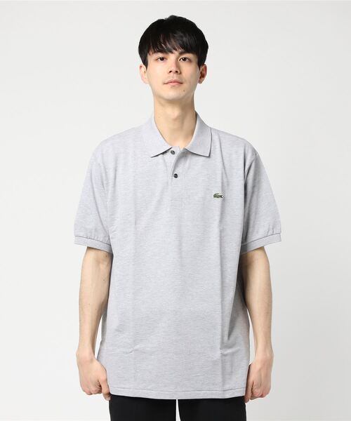 LACOSTE（ラコステ）の「『L1264』定番半袖ポロシャツ（杢糸）（ポロシャツ・メンズ・ウィート/オレンジ/スカイブルー/ミックスグレー/プラム/ダークブルー/ライトグリーン/ピンク/ライトグレー/クリアイエロー/グリーン/コーラル/クリアブルー/マスタード/チャコールグレー/霜降りグレー/エメラルド/グレー/ベージュ/ライトブルー/セージグリーン/ネイビー/ローズ/ミント/ブルー/サックスブルー/ロイヤルブルー/ラベンダー/ダークアッシュ/グレイッシュブルー/ブルーグレー/オリーブ/インディゴブルー/ブルーグラス/ブラックミックス/ダークインディゴブルー/ストーン/コバルトブルー/ライトブルーグレー/チャコールアッシュ/アッシュグレー・3/5/2/4/6）」の7枚目の写真