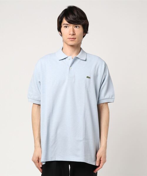 LACOSTE（ラコステ）の「『L1264』定番半袖ポロシャツ（杢糸）（ポロシャツ・メンズ・ウィート/オレンジ/スカイブルー/ミックスグレー/プラム/ダークブルー/ライトグリーン/ピンク/ライトグレー/クリアイエロー/グリーン/コーラル/クリアブルー/マスタード/チャコールグレー/霜降りグレー/エメラルド/グレー/ベージュ/ライトブルー/セージグリーン/ネイビー/ローズ/ミント/ブルー/サックスブルー/ロイヤルブルー/ラベンダー/ダークアッシュ/グレイッシュブルー/ブルーグレー/オリーブ/インディゴブルー/ブルーグラス/ブラックミックス/ダークインディゴブルー/ストーン/コバルトブルー/ライトブルーグレー/チャコールアッシュ/アッシュグレー・3/5/2/4/6）」の22枚目の写真