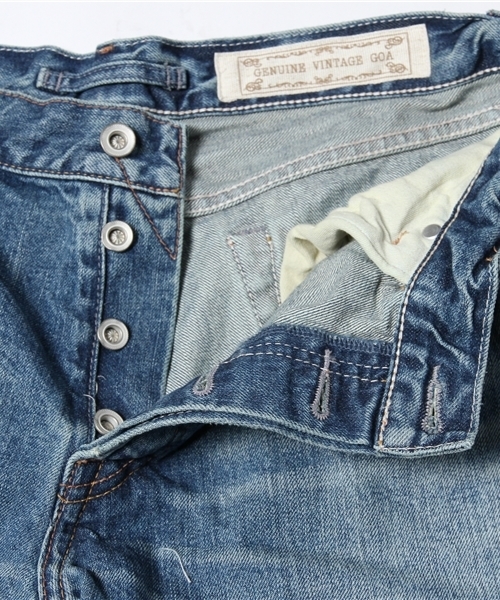 goa（ゴア）の「13ozセルヴィッチブロークンデニムショーツ（デニムパンツ・メンズ・ブルー/ブルー系その他・2/1）」の10枚目の写真