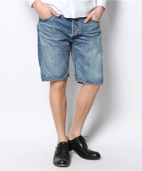 goa（ゴア）の「13ozセルヴィッチブロークンデニムショーツ（デニムパンツ・メンズ・ブルー/ブルー系その他・2/1）」の15枚目の写真