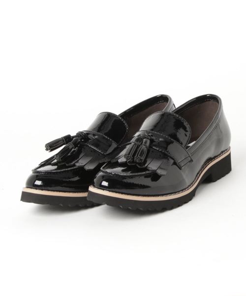 INTERPLANET(インタープラネット)の「【MIO NOTIS】軽量タンク底キルトタッセルシューズ(ローファー・レディース・ブラック/シルバー・23.5cm/23.0cm/24.0cm)」の2枚目の写真