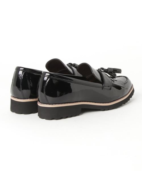 INTERPLANET(インタープラネット)の「【MIO NOTIS】軽量タンク底キルトタッセルシューズ(ローファー・レディース・ブラック/シルバー・23.5cm/23.0cm/24.0cm)」の3枚目の写真