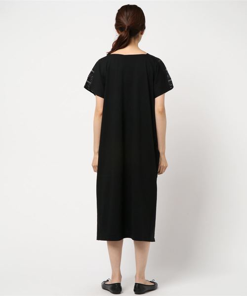 CRAFT STANDARD BOUTIQUE（クラフトスタンダードブティック）の「マキシレース切替カットワンピース○（ワンピース・レディース・ブラック/キャメル/カーキ・FREE）」の5枚目の写真