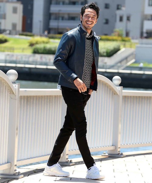 MEN'S BIGI（メンズビギ）の「【俳優 大谷亮平さん着用】ジャガード ハイゲージニット（ニット/セーター・メンズ・ブラック/ネイビー/イエロー・S/M/L）」の22枚目の写真