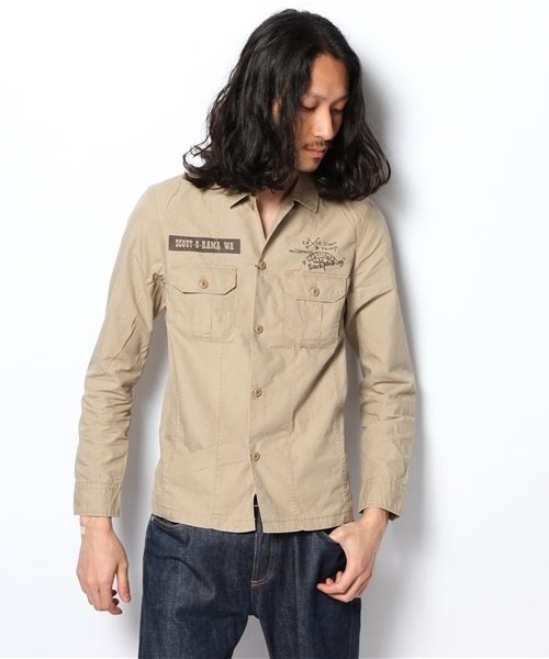 NANO universe（ナノユニバース）の「ヴィンテージライクミリタリーSH（シャツ/ブラウス・メンズ・カーキ/オリーブ/ベージュ・SMALL/MEDIUM/X-LARGE/LARGE）」の21枚目の写真