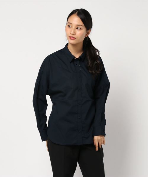 AMERICAN HOLIC（アメリカンホリック）の「New 2WAY衿取り外しドルマンシャツ＊（シャツ/ブラウス・レディース・ネイビー/オフホワイト/その他5/ベージュ系その他4/レッド系その他7・M/L）」の4枚目の写真