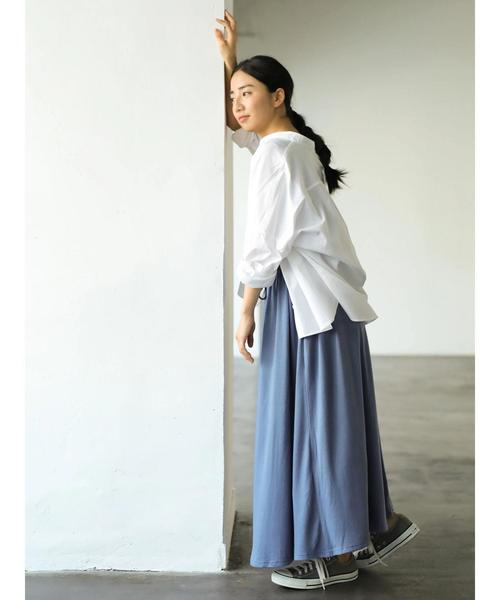 AMERICAN HOLIC（アメリカンホリック）の「New 2WAY衿取り外しドルマンシャツ＊（シャツ/ブラウス・レディース・ネイビー/オフホワイト/その他5/ベージュ系その他4/レッド系その他7・M/L）」の7枚目の写真