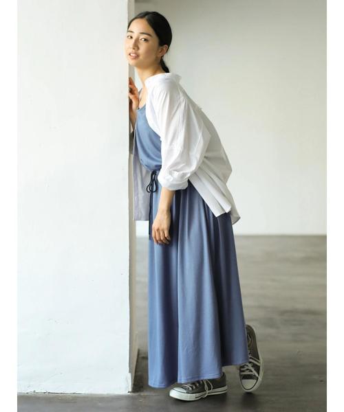 AMERICAN HOLIC（アメリカンホリック）の「New 2WAY衿取り外しドルマンシャツ＊（シャツ/ブラウス・レディース・ネイビー/オフホワイト/その他5/ベージュ系その他4/レッド系その他7・M/L）」の9枚目の写真