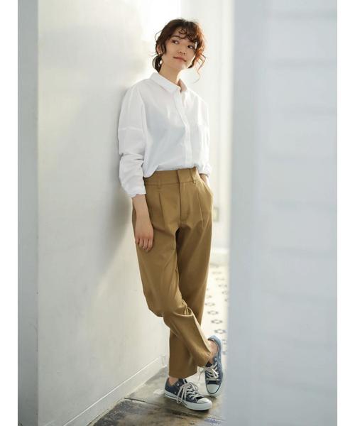 AMERICAN HOLIC（アメリカンホリック）の「New 2WAY衿取り外しドルマンシャツ＊（シャツ/ブラウス・レディース・ネイビー/オフホワイト/その他5/ベージュ系その他4/レッド系その他7・M/L）」の20枚目の写真