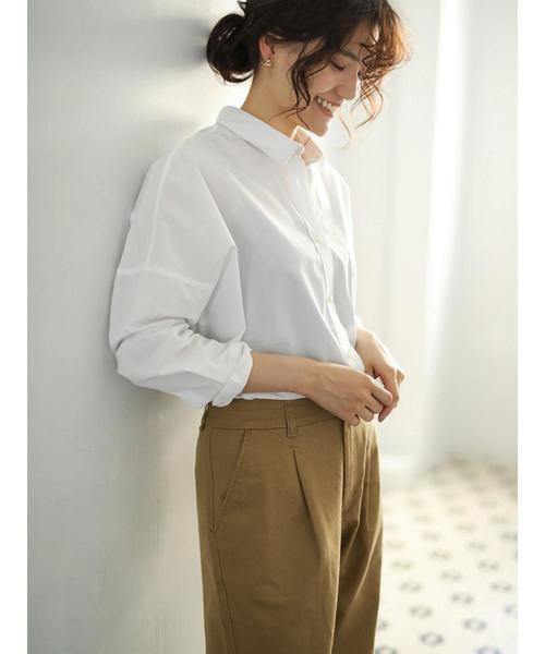 AMERICAN HOLIC（アメリカンホリック）の「New 2WAY衿取り外しドルマンシャツ＊（シャツ/ブラウス・レディース・ネイビー/オフホワイト/その他5/ベージュ系その他4/レッド系その他7・M/L）」の8枚目の写真