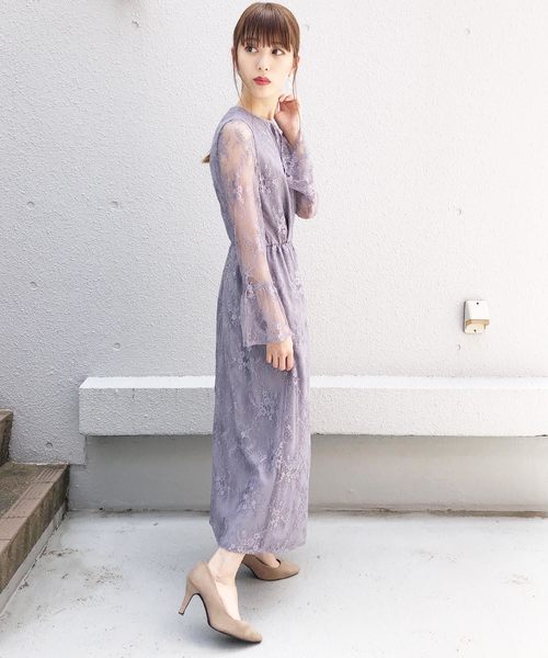 kaene（カエン）の「ペプラムスリーブワンピース（ドレス）」 - WEAR