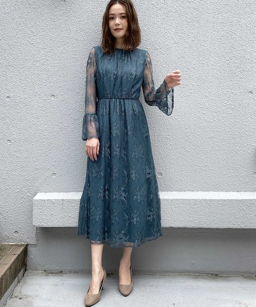 カエン　ペプラムスリーブワンピース kaene（カエン）の「ペプラムスリーブワンピース（ドレス）」 - WEAR