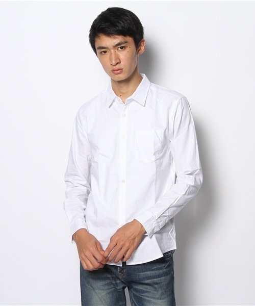 WEGO（ウィゴー）の「WEGO/ガーメントダイオックスシャツ（シャツ/ブラウス・メンズ・ホワイト/ブラック/ロイヤルブルー/ワイン・LARGE/MEDIUM）」の8枚目の写真