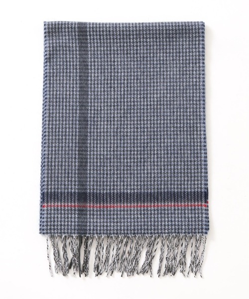 Begg & Co（ベグアンドコー）の「【BEGG＆CO / ベグアンドコー】 別注 ハウンドトゥースマフラー（マフラー・メンズ・チャコールグレー/ネイビー/ブラウン・FREE）」の3枚目の写真