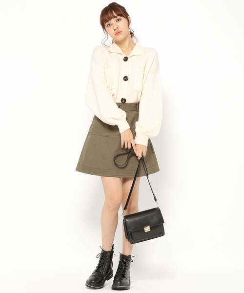 Heather（ヘザー）の「モチモチニットジャケット　864601（ニット/セーター・レディース・ホワイト系その他/グリーン系その他/ベージュ・FREE）」の9枚目の写真