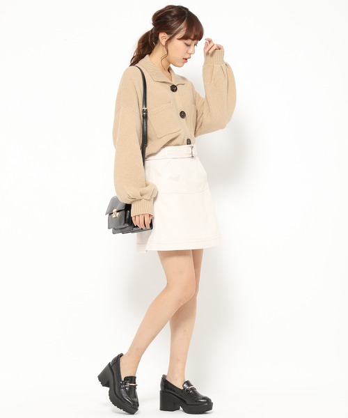 Heather（ヘザー）の「モチモチニットジャケット　864601（ニット/セーター・レディース・ホワイト系その他/グリーン系その他/ベージュ・FREE）」の6枚目の写真