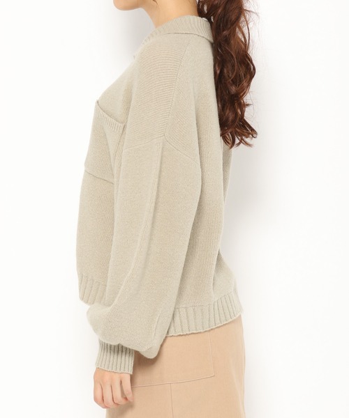 Heather（ヘザー）の「モチモチニットジャケット　864601（ニット/セーター・レディース・ホワイト系その他/グリーン系その他/ベージュ・FREE）」の4枚目の写真