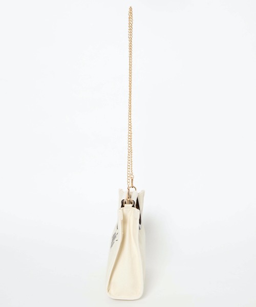 WEGO(ウィゴー)の「WEGO/べっ甲ハンドルロゴショルダーバッグ(ショルダーバッグ・レディース・ホワイト系その他/ベージュ・FREE)」の11枚目の写真