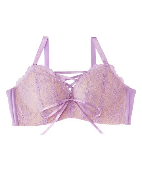 aimerfeel(エメフィール)の「レースアップ ノンワイヤー 超盛ブラ(R) 単品ブラジャー(ブラジャー・レディース・パープル/ブラック/ピンク/チャコールグレー/スモークピンク/ミント/オフホワイト/ワイン/イエロー/杢グレー/サックスブルー/ダークブルー/カーキ/モカ/桜/ライトグリーン/ホワイト/ブラックミックス/ブラウン/ダークパープル/パープル系その他/シルバーグレー/アクア/ピンク系2/ブルー/ベビーピンク/ライトパープル/クリアグリーン/ボルドー/ダークグリーン系/ホワイト系その他/ピンクベージュ・B70/B75/C75/E65/E75/D65/D70/D75/B65/C70/E70/C65/E80/C80/D80/B80)」の22枚目の写真