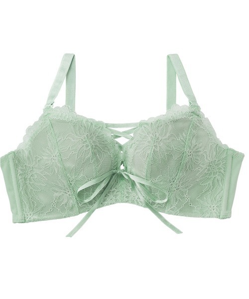 aimerfeel(エメフィール)の「レースアップ ノンワイヤー 超盛ブラ(R) 単品ブラジャー(ブラジャー・レディース・パープル/ブラック/ピンク/チャコールグレー/スモークピンク/ミント/オフホワイト/ワイン/イエロー/杢グレー/サックスブルー/ダークブルー/カーキ/モカ/桜/ライトグリーン/ホワイト/ブラックミックス/ブラウン/ダークパープル/パープル系その他/シルバーグレー/アクア/ピンク系2/ブルー/ベビーピンク/ライトパープル/クリアグリーン/ボルドー/ダークグリーン系/ホワイト系その他/ピンクベージュ・B70/B75/C75/E65/E75/D65/D70/D75/B65/C70/E70/C65/E80/C80/D80/B80)」の13枚目の写真