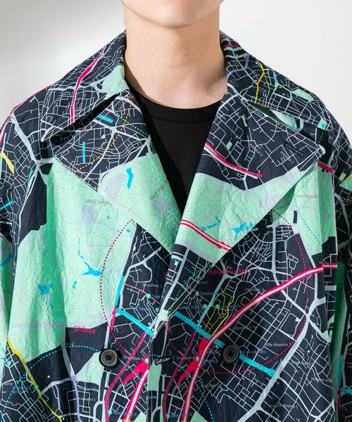 UNITED TOKYO（ユナイテッドトウキョウ）の「SHIBUYA　MAP　BL/シブヤマップブルゾン（ブルゾン・メンズ・ネイビー・1/2/3）」の2枚目の写真