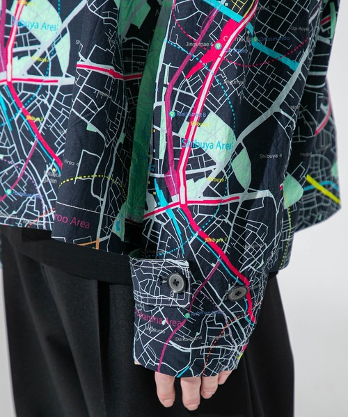 UNITED TOKYO（ユナイテッドトウキョウ）の「SHIBUYA　MAP　BL/シブヤマップブルゾン（ブルゾン・メンズ・ネイビー・1/2/3）」の13枚目の写真