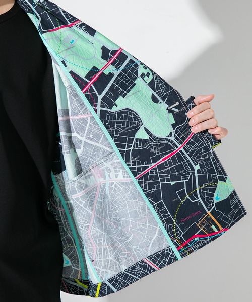 UNITED TOKYO（ユナイテッドトウキョウ）の「SHIBUYA　MAP　BL/シブヤマップブルゾン（ブルゾン・メンズ・ネイビー・1/2/3）」の4枚目の写真