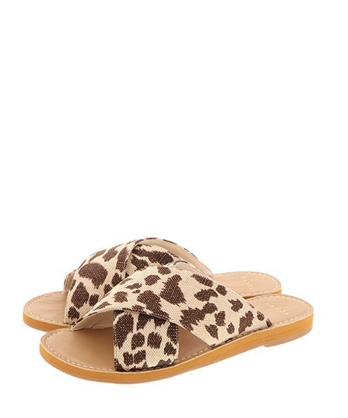 RANDA（ランダ）の「クロスフラットサンダル（サンダル・レディース・ブラック/シルバー/クリーム/レオパード・LL/S/M/L）」の13枚目の写真