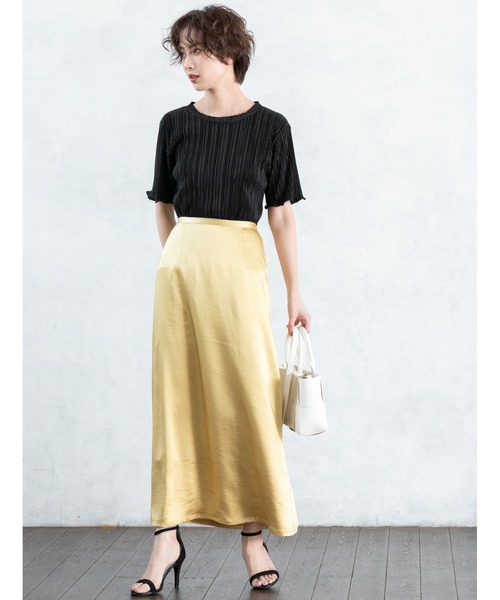 fifth(フィフス)の「サテンマキシスカート(スカート・レディース・カーキ/イエロー・MEDIUM/SMALL)」の17枚目の写真