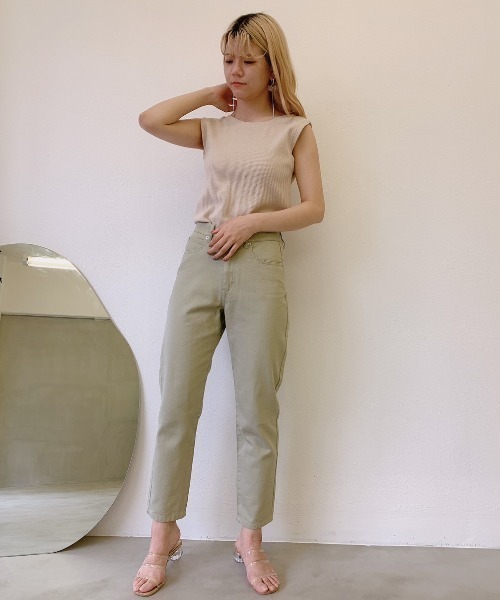 VANNIE U(ヴァニーユー)の「バックオープンサーマルノースリーブ(Tシャツ/カットソー・レディース・ホワイト/ブラック/ベージュ/ブラウン・FREE)」の22枚目の写真