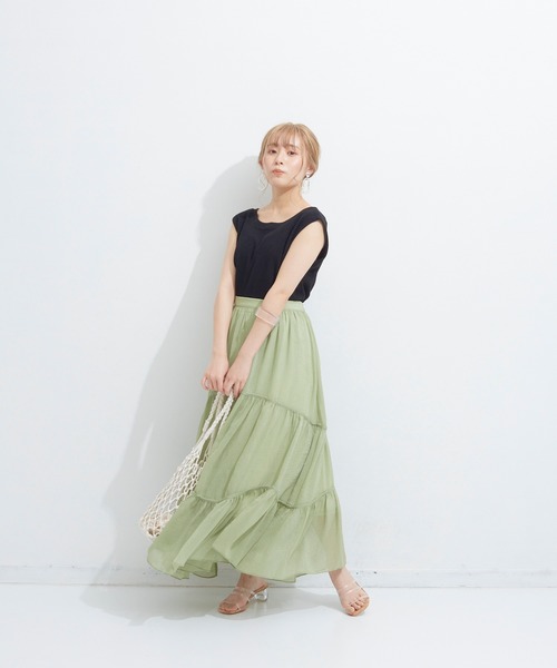 VANNIE U(ヴァニーユー)の「バックオープンサーマルノースリーブ(Tシャツ/カットソー・レディース・ホワイト/ブラック/ベージュ/ブラウン・FREE)」の11枚目の写真