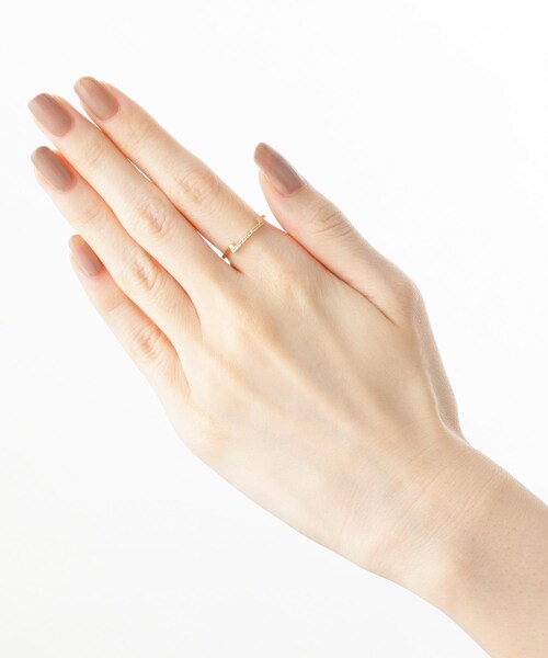 COCOSHNIK(ココシュニック)の「K10ダイヤモンド パラレル リング(リング・レディース・アイボリー系・10号/14号/12号)」の5枚目の写真