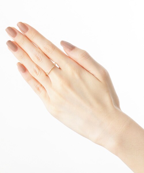 COCOSHNIK(ココシュニック)の「K10ダイヤモンド パラレル リング(リング・レディース・アイボリー系・10号/14号/12号)」の7枚目の写真