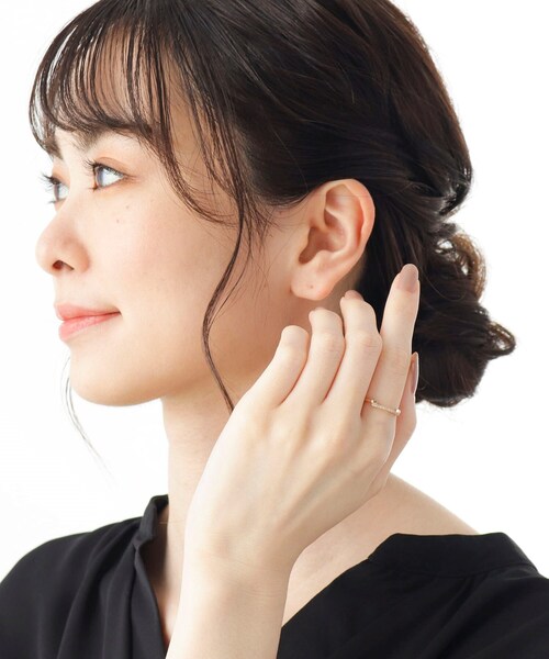 COCOSHNIK(ココシュニック)の「K10ダイヤモンド パラレル リング(リング・レディース・アイボリー系・10号/14号/12号)」の9枚目の写真