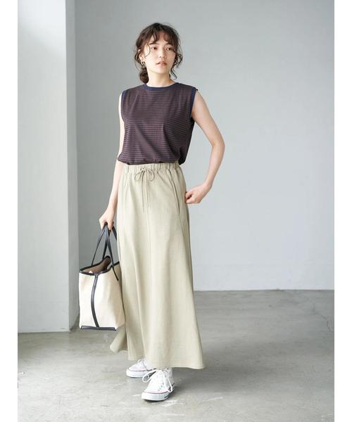 AMERICAN HOLIC（アメリカンホリック）の「ノースリーブボーダーカットプルオーバー 〇＊（Tシャツ/カットソー・レディース・ブラック系その他4/ブラック/キャメル/マルチ/その他7/ホワイト系その他4/オフホワイト/ブルー系その他2・L/M）」の21枚目の写真