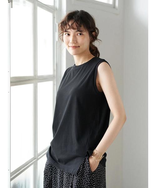 AMERICAN HOLIC（アメリカンホリック）の「ノースリーブボーダーカットプルオーバー 〇＊（Tシャツ/カットソー・レディース・ブラック系その他4/ブラック/キャメル/マルチ/その他7/ホワイト系その他4/オフホワイト/ブルー系その他2・L/M）」の22枚目の写真