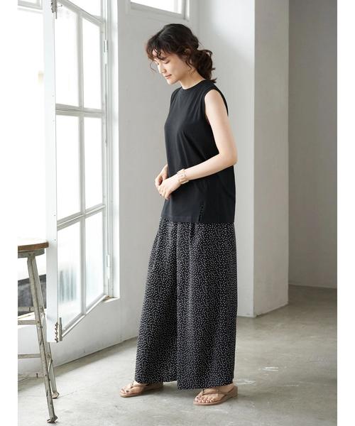 AMERICAN HOLIC（アメリカンホリック）の「ノースリーブボーダーカットプルオーバー 〇＊（Tシャツ/カットソー・レディース・ブラック系その他4/ブラック/キャメル/マルチ/その他7/ホワイト系その他4/オフホワイト/ブルー系その他2・L/M）」の10枚目の写真