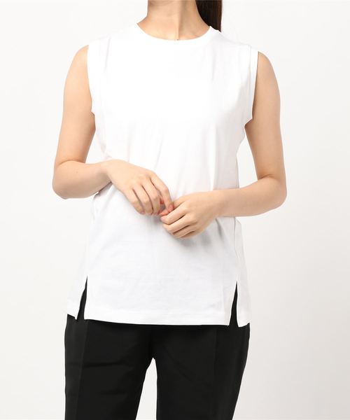 AMERICAN HOLIC（アメリカンホリック）の「ノースリーブボーダーカットプルオーバー 〇＊（Tシャツ/カットソー・レディース・ブラック系その他4/ブラック/キャメル/マルチ/その他7/ホワイト系その他4/オフホワイト/ブルー系その他2・L/M）」の20枚目の写真