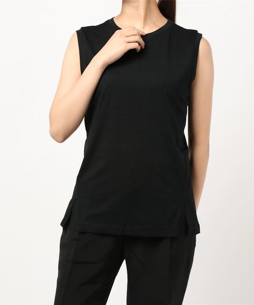 AMERICAN HOLIC（アメリカンホリック）の「ノースリーブボーダーカットプルオーバー 〇＊（Tシャツ/カットソー・レディース・ブラック系その他4/ブラック/キャメル/マルチ/その他7/ホワイト系その他4/オフホワイト/ブルー系その他2・L/M）」の14枚目の写真