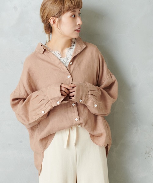 PUAL CE CIN（ピュアルセシン）の「リネンシャツ（シャツ