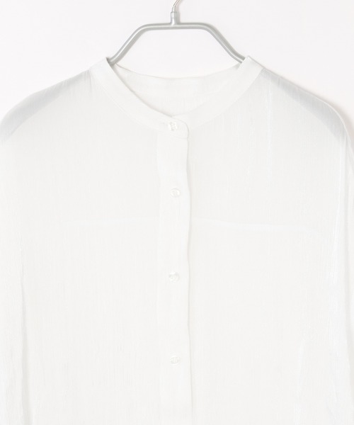 Heather（ヘザー）の「２ＷＡＹサテンシャツ 896362（シャツ/ブラウス・レディース・ホワイト/ベージュ/ブルー/ピンク・FREE）」の17枚目の写真