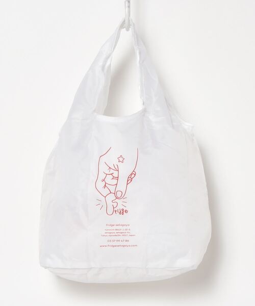 fridge(フリッジ)の「【fridge】ミニトートバッグ Sサイズ /エコバッグ (maa) Small(エコバッグ/サブバッグ・メンズ・ホワイト×グリーン/ホワイト×ブルー/ブルー/ネイビー/ラベンダー/イエロー/ピンク/ホワイト系その他/グレー/チャコールグレー/ベージュ/オリーブ・ONESIZE)」の4枚目の写真