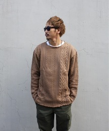 トップス CAL O LINE  CUT OFF CABLE TEE  bibliok CAL O LINE（キャルオーライン）の「【CAL O LINE】CUT OFF