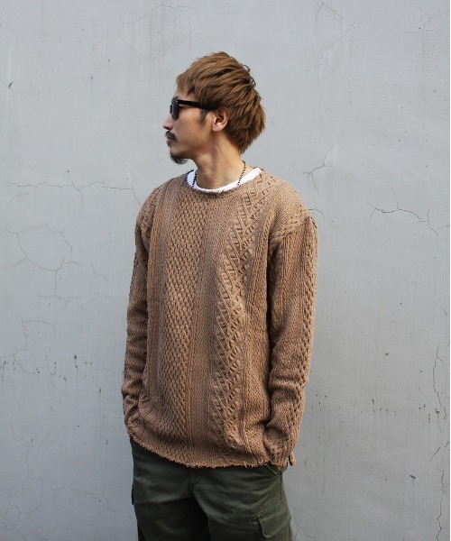 トップス CAL O LINE  CUT OFF CABLE TEE  bibliok CAL O LINE（キャルオーライン）の「【CAL O LINE】CUT OFF