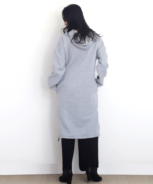 Amulet（アミュレット）の「暖かパーカーワンピース（ワンピース・レディース・グレー/ベージュ/パープル/ブラウン/ブラック・M/L/XL）」の15枚目の写真