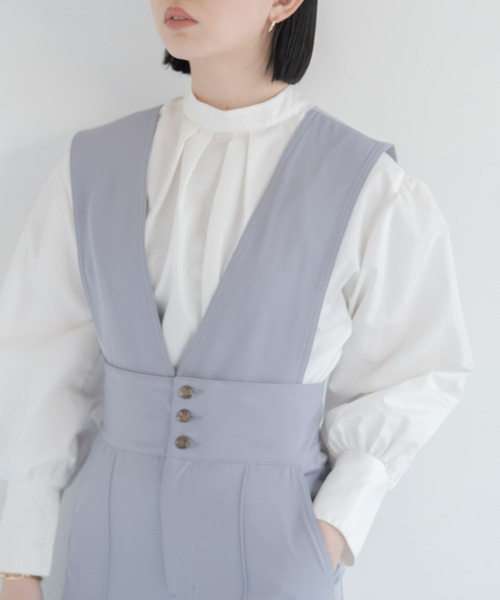 Aunt Marie's（アントマリーズ）の「2way袖ボリュームブラウス（シャツ/ブラウス・レディース・その他/ブルー/ホワイト/ライトグレー/ブラック・FREE）」の2枚目の写真