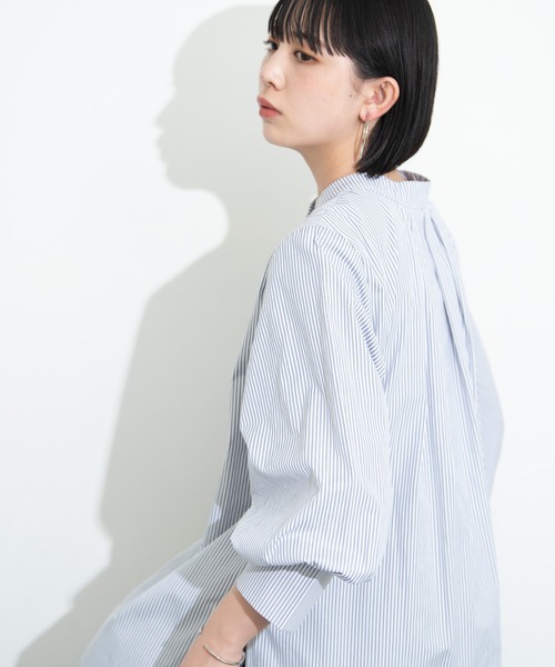 Aunt Marie's（アントマリーズ）の「2way袖ボリュームブラウス（シャツ/ブラウス・レディース・その他/ブルー/ホワイト/ライトグレー/ブラック・FREE）」の3枚目の写真