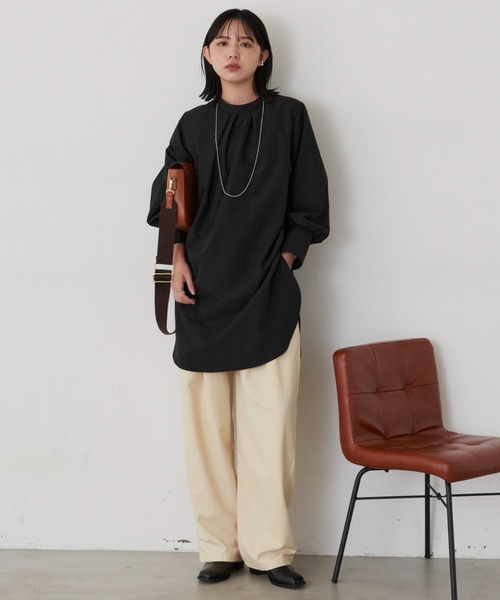 Aunt Marie's（アントマリーズ）の「2way袖ボリュームブラウス（シャツ/ブラウス・レディース・その他/ブルー/ホワイト/ライトグレー/ブラック・FREE）」の9枚目の写真